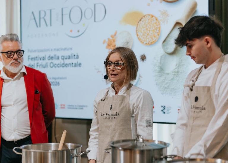 Roberta Bernardinis porta a Pordenone ArtandFood la creativitÃ  de La Primula